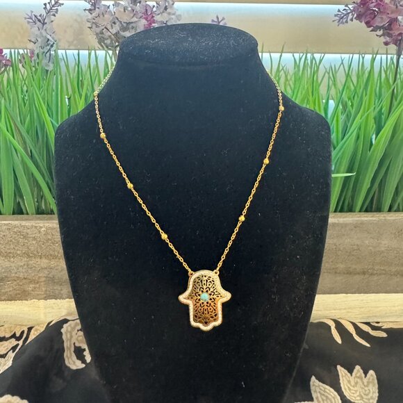 - BRENDA MINIMAL STATMENT NECKLACE - Picture 5 of 6